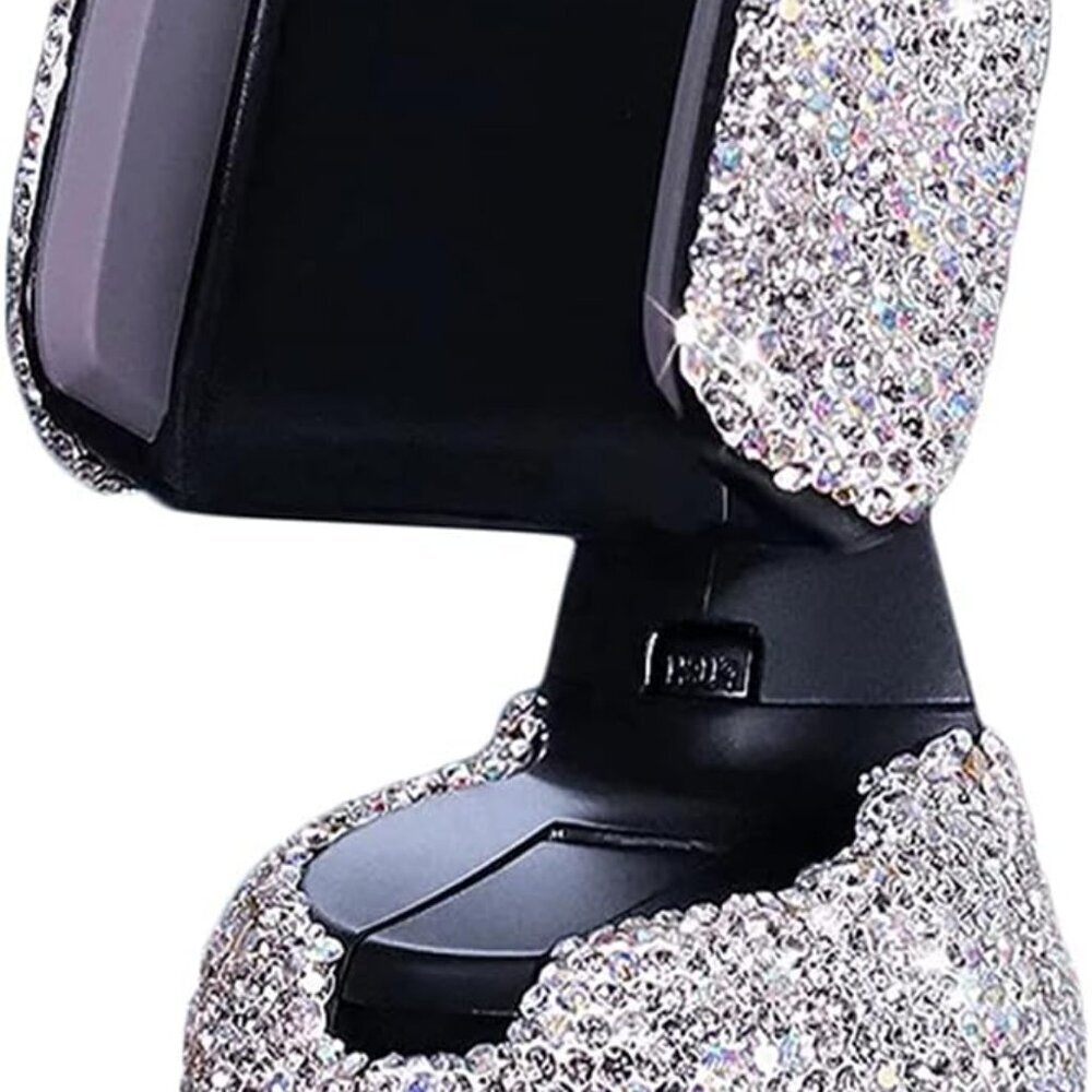 Bling Car Phone Holder, 360°Adjustable Universal Rhinestone Crystal Auto Phone M
